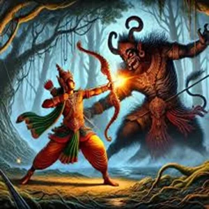Shatrughna defeats lavanasura madhuban