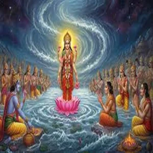 Lakshmi origin and vishnu divine union